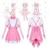 Adorable Magic Madoka Magica Cosplay Costume Pink Battle Dress For Women