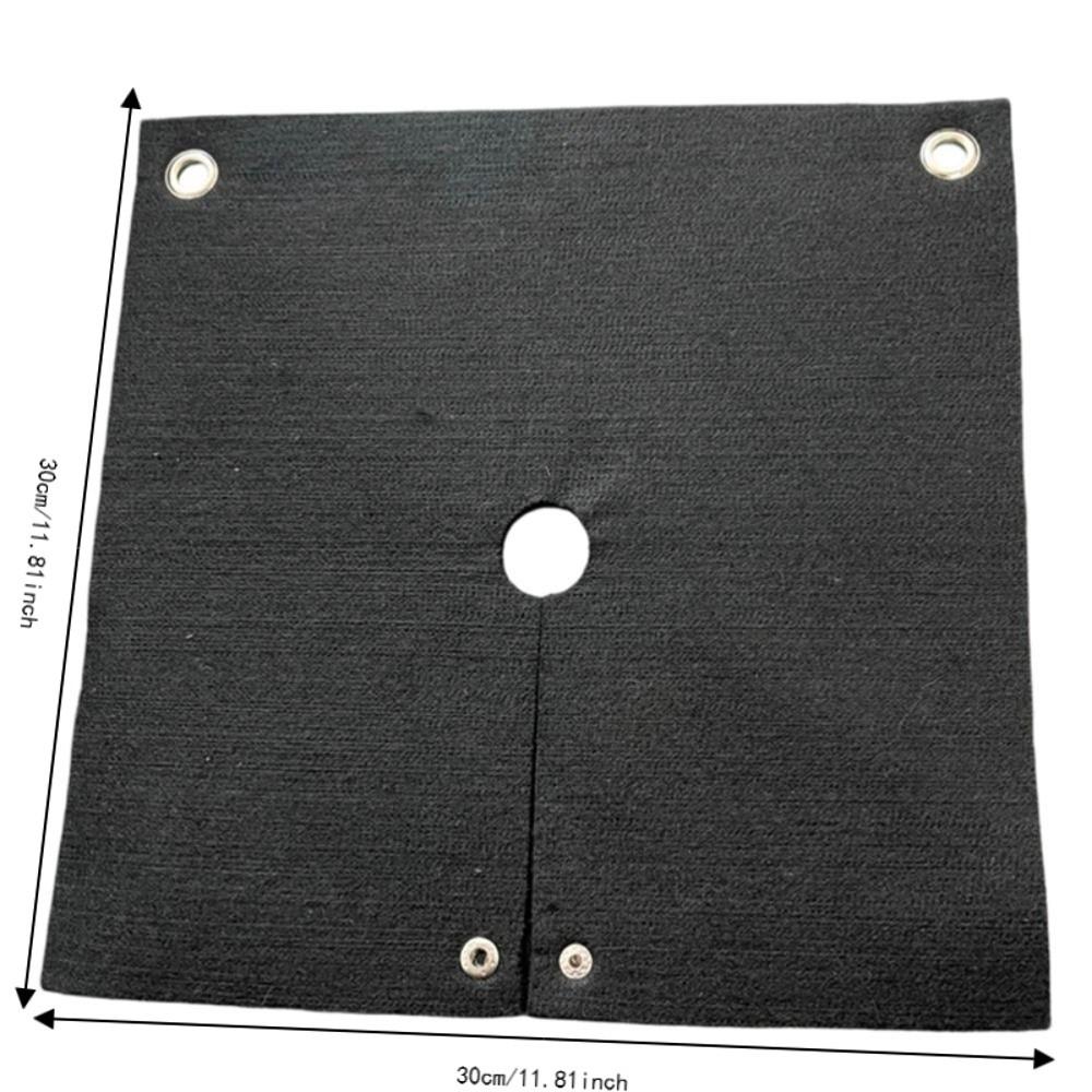 Black Color Welding Blanket 5mm Thick Heat Shield Mat Durable Fireproof Welding Mat Plumbing Work