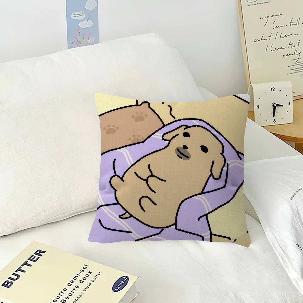 Funny anime meme nnudaeng dog  Pillow Gift Home Office Decoration Pillow Bedroom Sofa Car Cushion CoverPillow Case