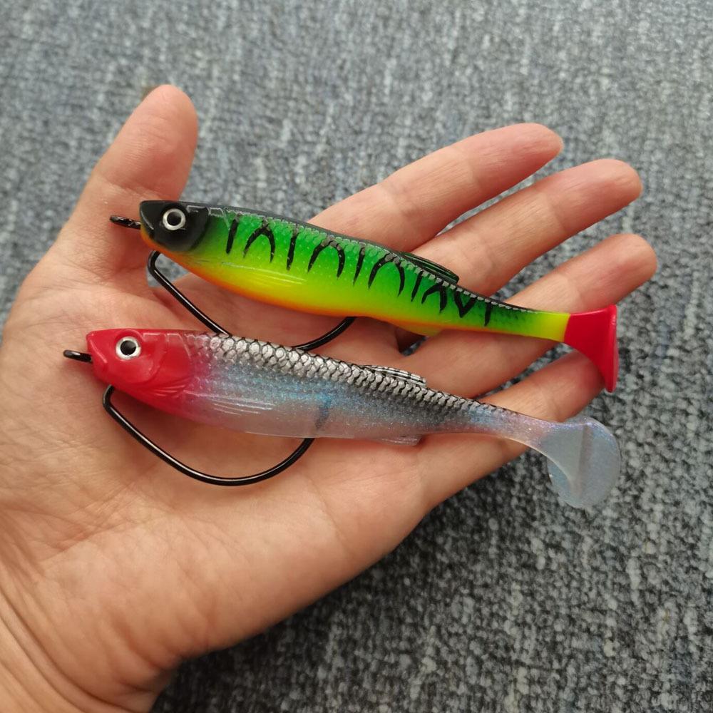 Wildangeln Bionischer T-Schwanz Weichköder - 10CM/11.5g Elritze Simulationsköder (3 Stück)