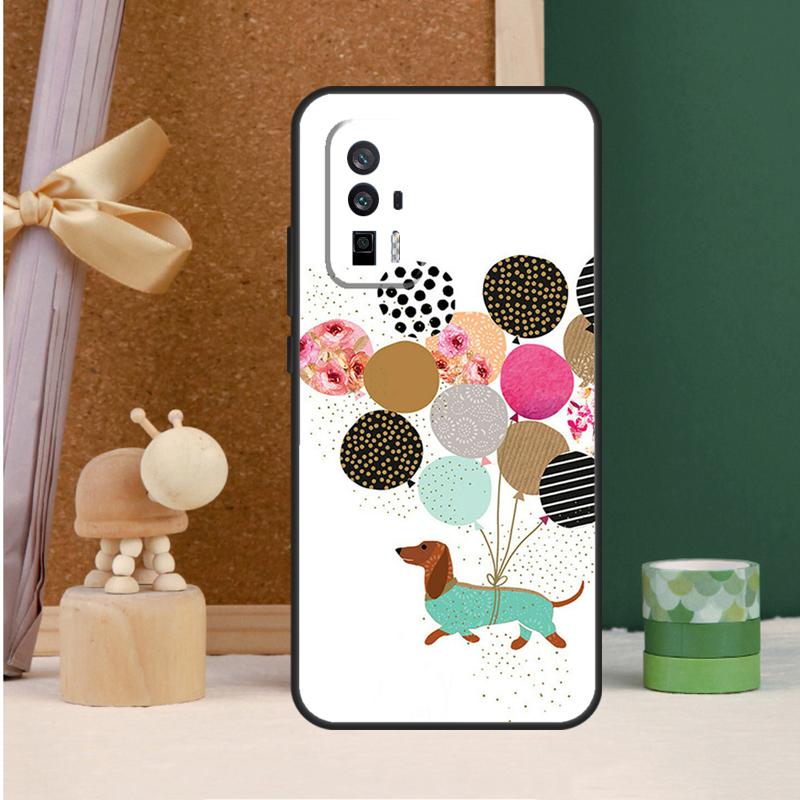 Dachshund Sausage Dog For POCO X6 Pro M6 X3 X5 F3 F5 M5s Cover For Xiaomi 13T 12T 11T 14 Pro 12 13 Lite Case