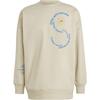 adidas Moletom Crewneck com Estampa do Logo X Stella McCartney, Unissex Macio para o Dia a Dia Casual Esportivo Pulôver Amarelo Claro IA7714