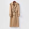 Men'S Trench Coat Winter Thickened Large Size Korean Version Trendy Knee Coat Spring And Autumn Trench Coat Men'S Long Coat