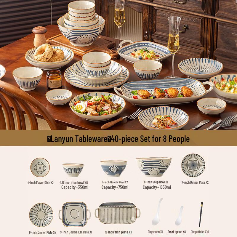 Zhi Shi Japanese Style Ceramic Dinnerware Set