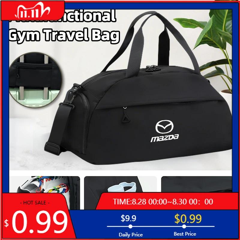 2025 Hot Men Women Nylon Luggage Storage Bag Travel Gym Sport Pouches For Mazda CX5 6 3 CX7 323 Axela Atenza Demio CX30 CX3 CX9