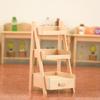 1:12 Scale Dollhouse Wood Shelf Flower Stand Doll House Handmade Furniture Model