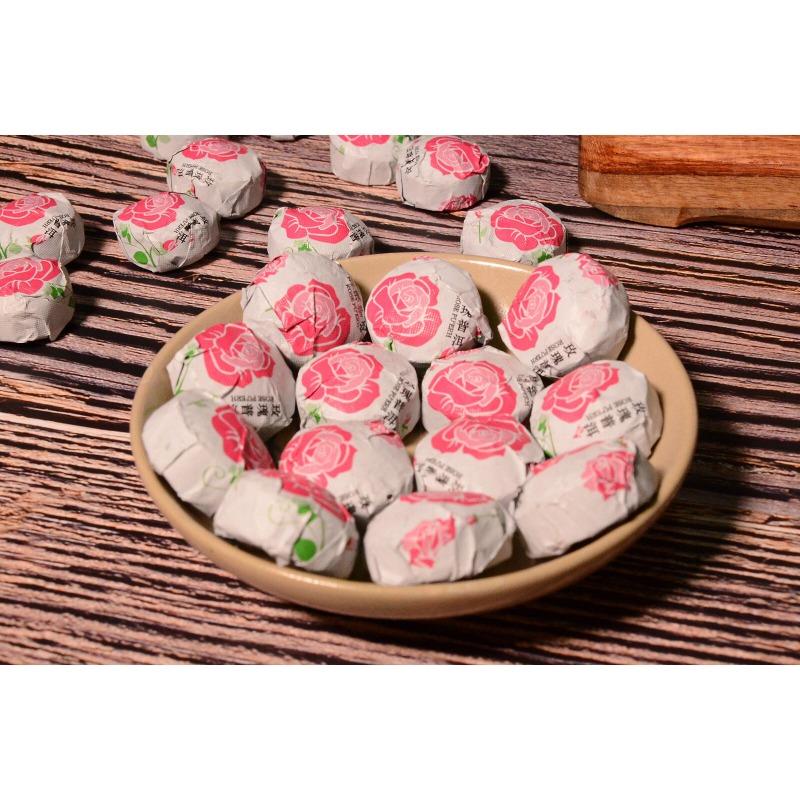 500g Liście herbaty Yunnan Pu'er Jindian Tea Factory o smaku różanym, mała herbata Tuo dojrzała