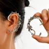 Gotische Punk-Ohrringe in Drachenform 2024 Trend Neues Design Vintage-Legierung Fliegender Drachen-Ohrclips Für Damen Party-Accessoires