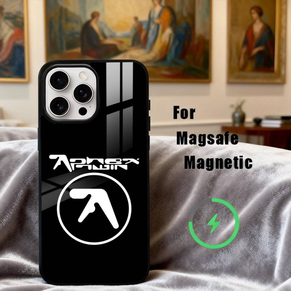 A-Aphex T-Twins-S Logo A-Art  Phone Case For iPhone17,16,15,14,13,12,11 Plus,Pro Max Magnetic For Magsafe Wireless Charging