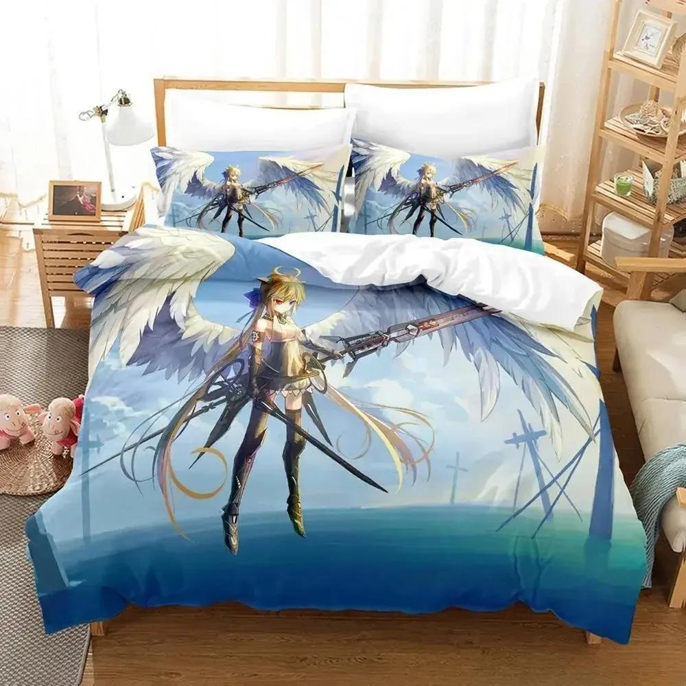

3D Фэнтези Ангел Всесезонный Ангел-хранитель Принт Комплект постельного белья Пододеяльник Наволочка Комплект постельного белья Постельное белье Простыня Покрывало Полный 70x133cm 2pcs