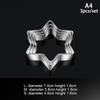 Baking Mould Baking Mould Egg Mould Stainless Steel Cookie Cutter Biscuit Diy Mold Star Heart Flower Cutter 3Pcs/Set