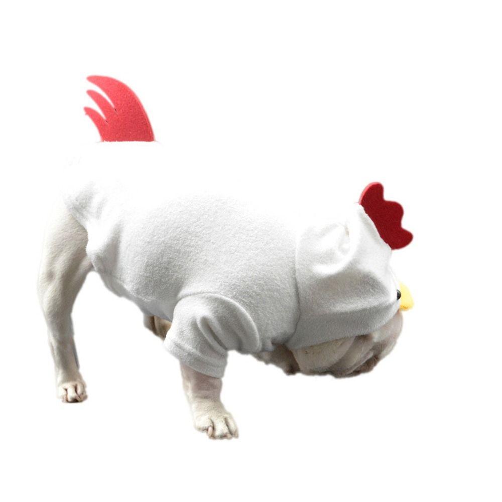 Creative Chicken Shaped Pet Clothes Polyester Dog Cosplay Costume  Pet Dress Accessories
