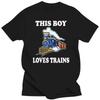 This Boy Loves Train Driver Lover Футболки з графічним бавовняним вуличним одягом з короткими рукавами Подарунки на день народження Чоловіча футболка в літньому стилі