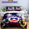Set copripiumino 3 pezzi (1*Copripiumino + 2*Federe, Senza Nucleo),Set Biancheria da Letto con Stampa di Squadra di Calcio, Decorazione Camera da Letto, Stagione Unica, Regalo di Compleanno