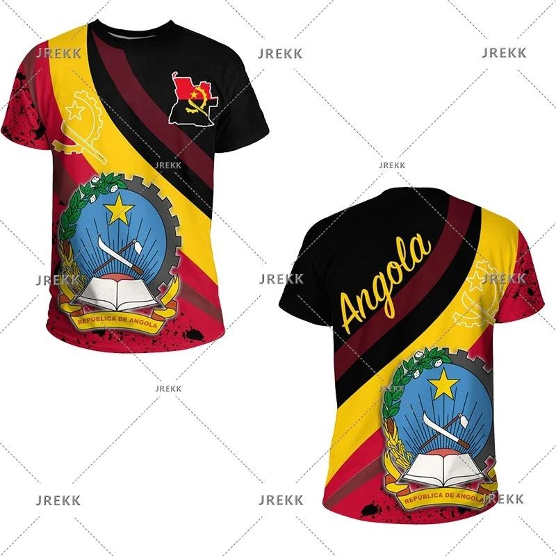

Angola Flag Map 3D Print T Shirt For Men Clothes National Emblem Sport Dashiki Festival Gift Women Tshirt Kids Streetwear XXS
