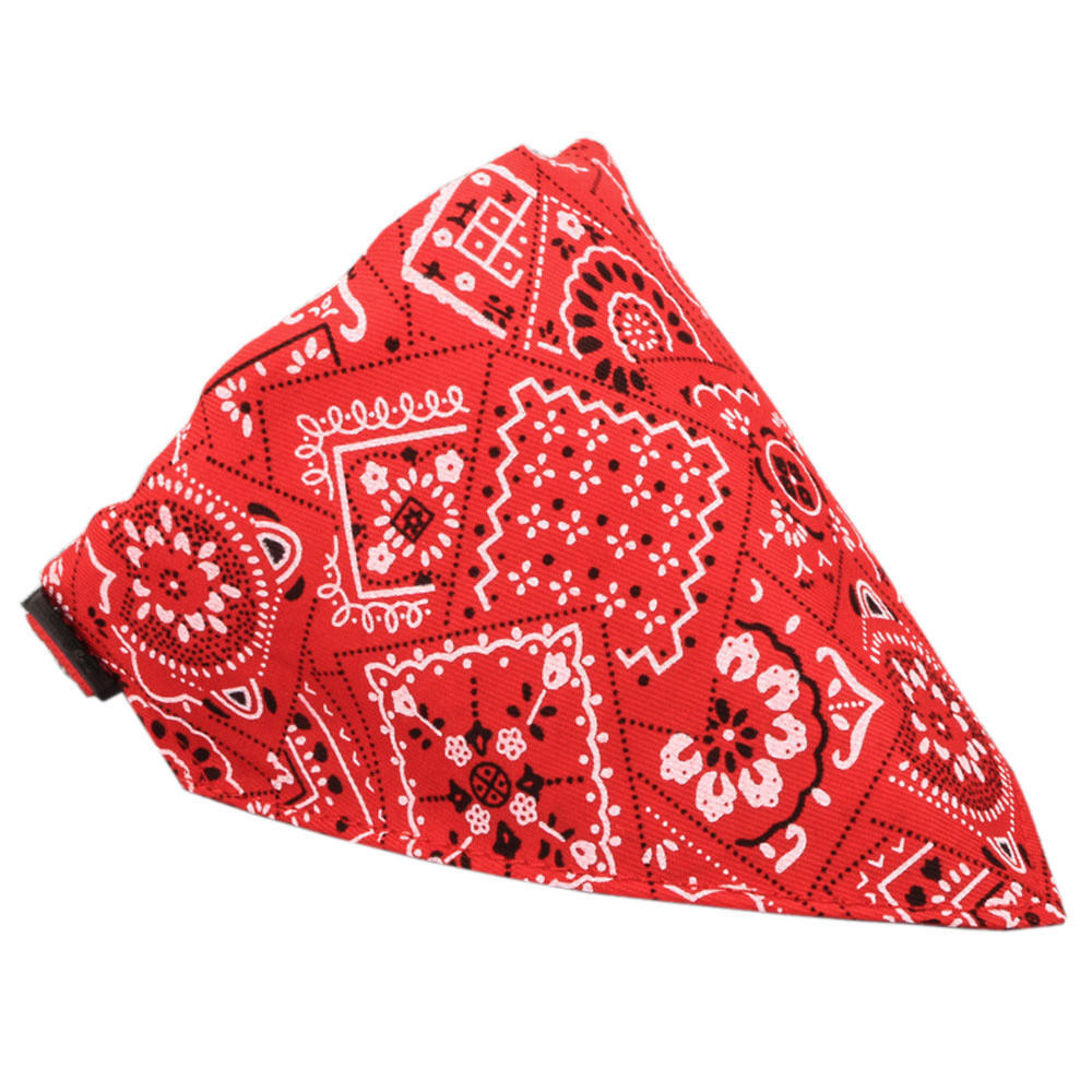 Adjustable Pet Dog Puppy Neck Scarf Bandana Collar Neckerchief S красный