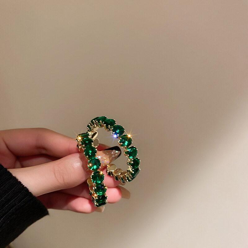 

Циркон C-образные серьги, роскошные женские модные круглые серьги для девочек, вечерние ювелирные изделия, подарки