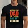 2026 T Shirt Motorcycle Dad Lover Father's Day Vintage T-shirt