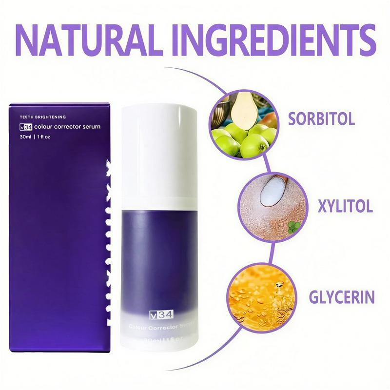 Fioletowa Pasta do Zębów Wybielająca Głębokie Czyszczenie Usuwanie Plam Dentifrice Świeży Oddech Niezbędne do Pielęgnacji Jamy Ustnej w Domu Codzienne Życie 30ml