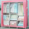 Foldable Fabric Wardrobe: Economical Storage Cabinet & Clothes Rack