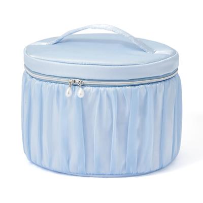 Franc Franc Japan Organza FLower Vanity Pouch L Light bLue
