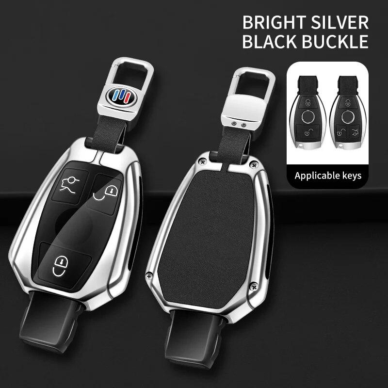Zinc Alloy Car Remote Key Case Cover Shell Fob for Mercedes Benz A B C E Class GLA CLA GLC CLS W204 W221 W205 W176 W212 W463 AMG