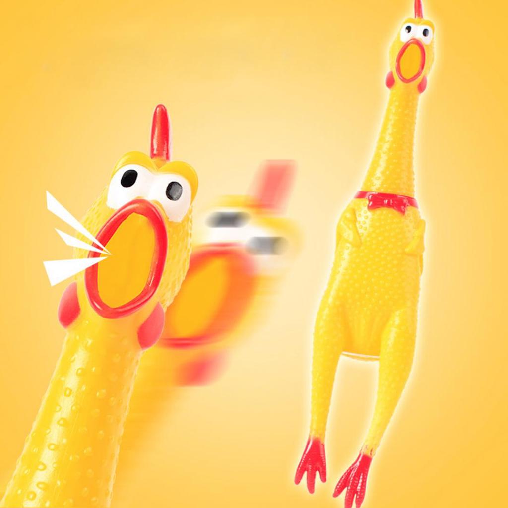Squeaker Shrilling Screaming Chicken Slow Rising Vent Toy Stress Relieve Gift
