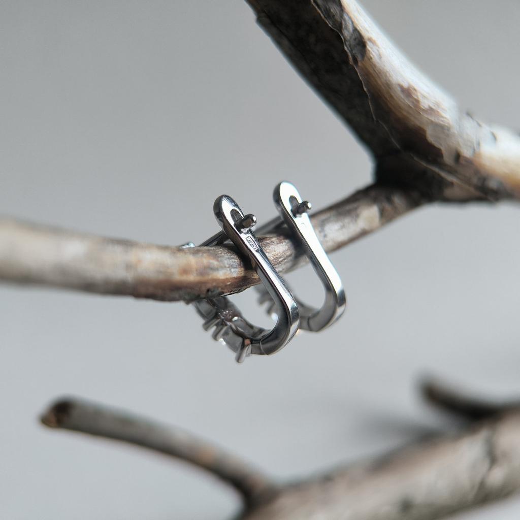 Серебряные серьги с фианитами (2207443)