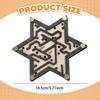 Wooden Maze Game Board Balance Toy Puzzle Logic Marble for 6 Years and