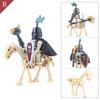 Skeleton Building Blocks Medieval Castle Knight Warriors Skeletons Strong Orcs Figures Collection Toy for Children Gifts