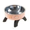 Защита шеи Кошачья миска на высокой ножке Миска из нержавеющей стали для кошачьей еды и воды для кошек и собак