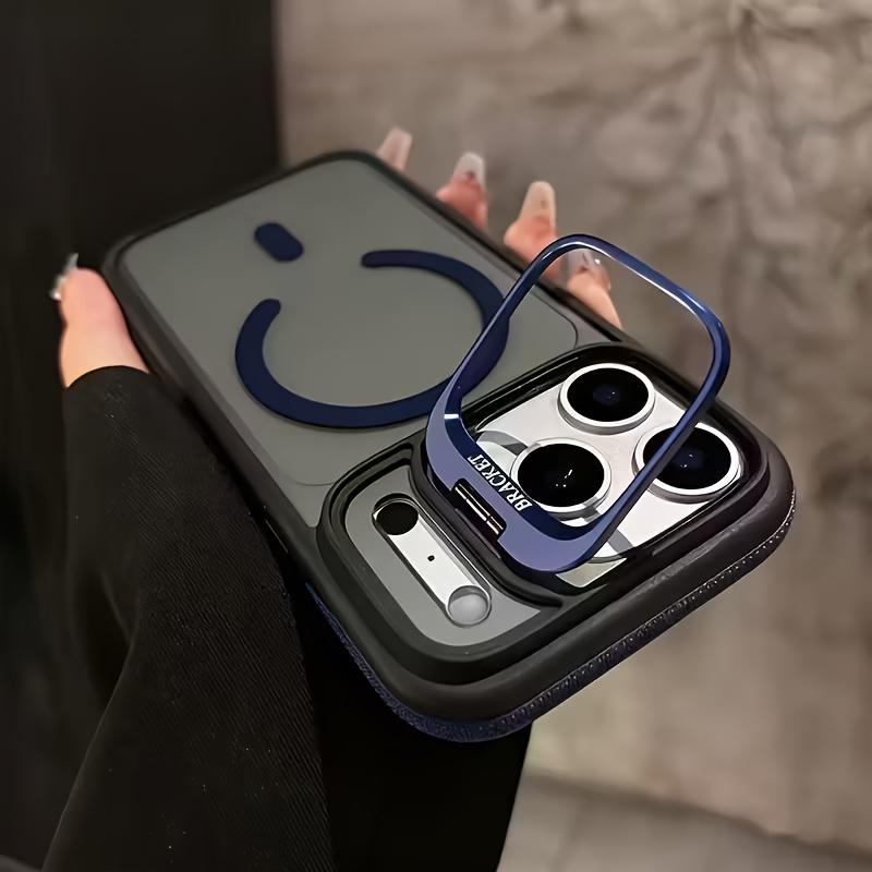 Matte for Lens Holder Stand Phone Case for For Iphone Air 17 13 12 11 Pro Max 16 15 14 Plus Bumper Shockproof Cover