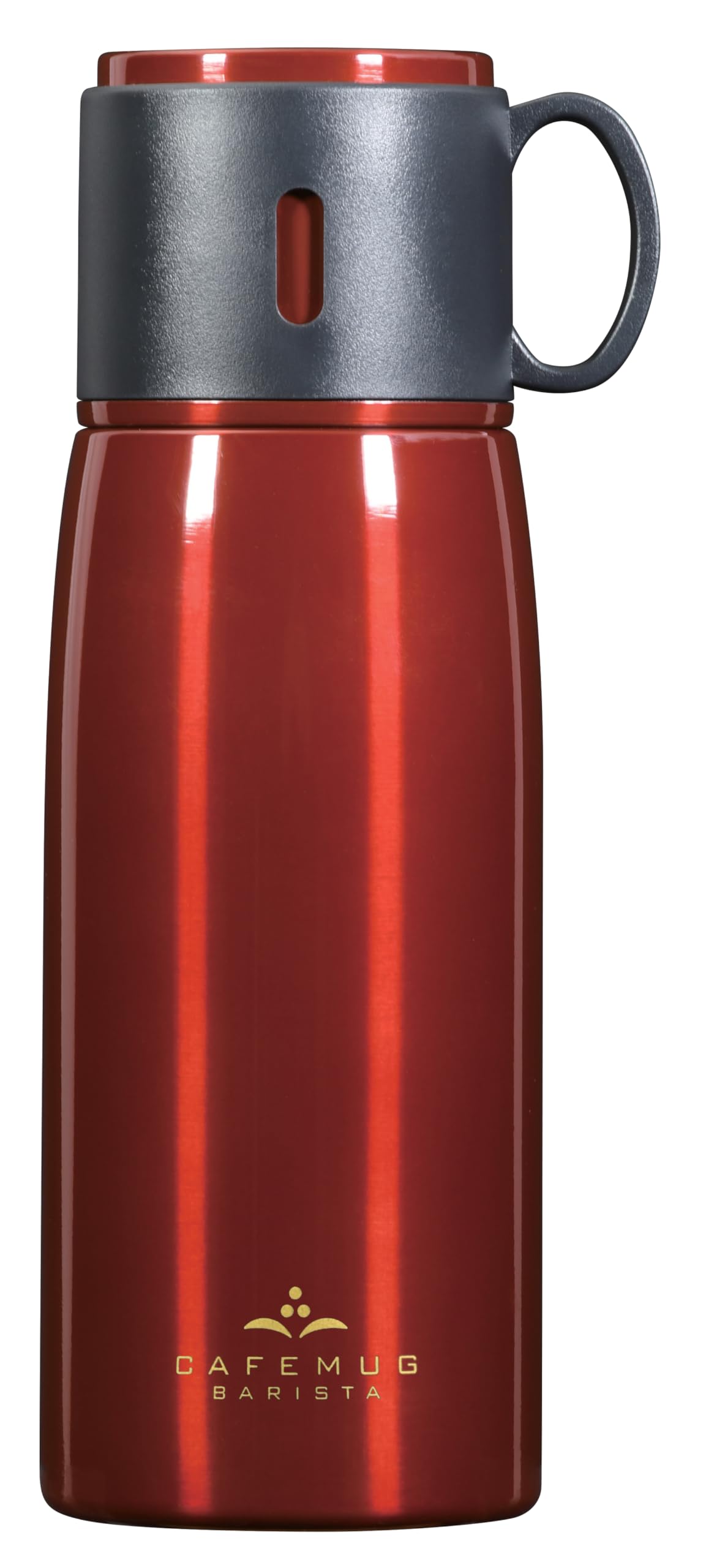 Pearl Metal 500ml Cafe Mug Barista Coffee Mug with Coffee Cup, Cherry, HC-528