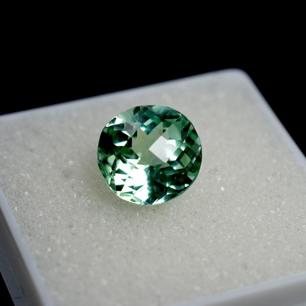 Bluish Green Sapphire Natural 3.30 Ct Round Certified Beautiful Loose Gemstone