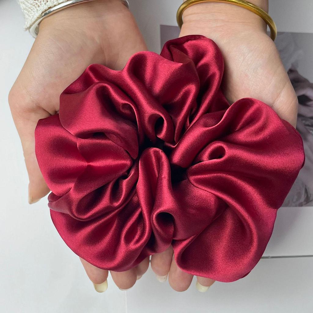 7cm Large Mulberry Silk Scrunchies - Luxury Hair Ties & Accessories