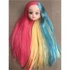 New Anime Figure Doll Blyth Licca Head Plant Hair Braid BOBO Blue Hair Toy Cartoon Doll Girls DIY Dressing Hair Toys Collections