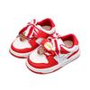 2026 Baby Walker Shoes: Red Non-slip Soft Sole, Unisex, Closed-toe for Toddlers Aged 1-3.