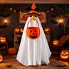 Yousheng Halloween Ghost Goose Costume, Wizard Hat, Ghost Cape, Pumpkin Candy Bag, Outdoor Yard Decoration for Goose Statue or Garden