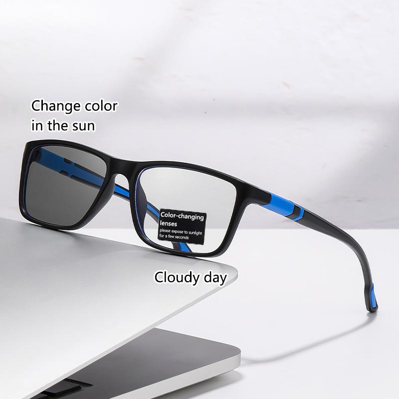 Automatic Po-sensitive Color-changing Fashionable Presbyopic Glasses with Blue Light Protection As