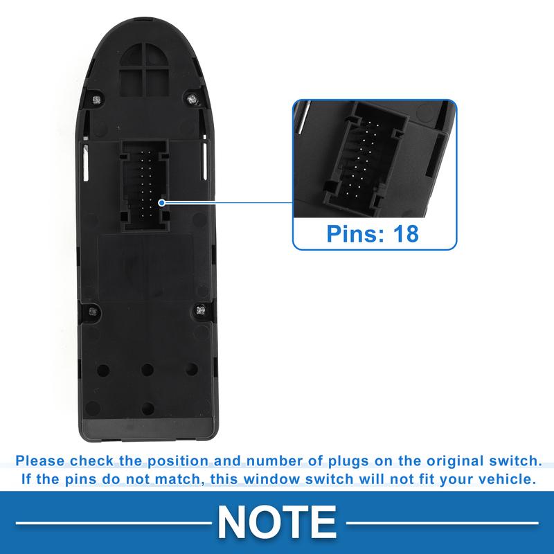 X Autohaux Power Window Switch for BMW 325i 2006 Base 3.0L L6 - Gas No.61319217326