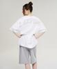 Leijibi One-Pleat Giant Fit Fresh Bermuda Pants W Melange Grey
