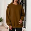 Women's Casual Drop Shoulder Neck Sweatshirt