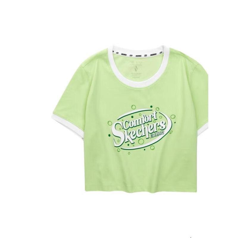 

Skechers Women s Knit Short Sleeve T-Shirt S