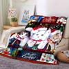 Festive Feline Friends Throw Personalized Blanket Personalized Name Soft Cozy Throw For Sofa Couch Office Bed Picnics Four Seasons Multipurpose