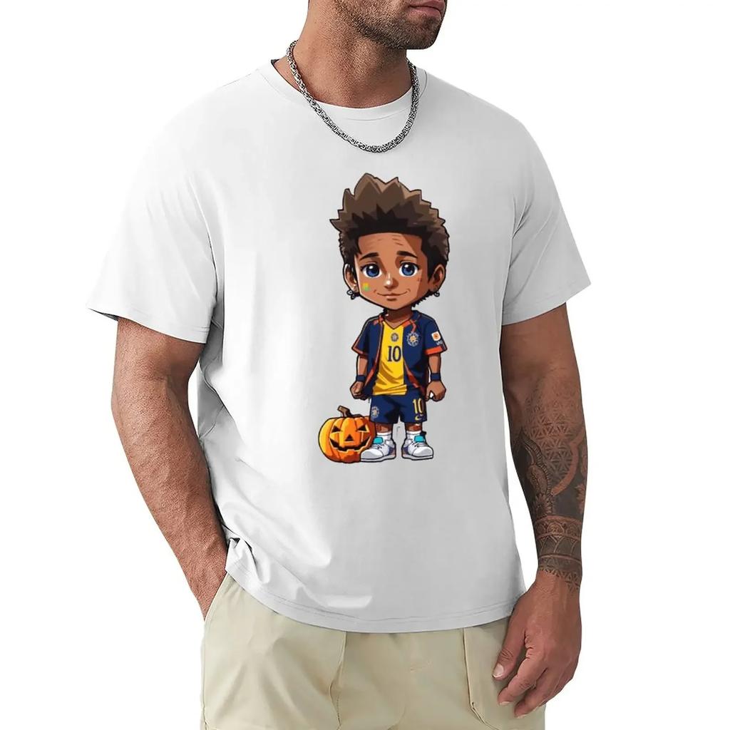 Vintage Leisure Premium Campaign Eur Size Neymar And Jr Brazil Celebrate Soccer Striker 33 T-shirts harajuku graphic