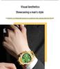 OFNS Men's Quartz Watch: Fashionable Business Design, Six-Hand Dial, Calendar, Solid Steel Band, Waterproof.