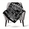 To My Grandson Whenever You Feel Overwhelmed Remember Whose Grandson You Are Home Blankets Comfortable Soft Lightweight Multiseasonal Blanket For