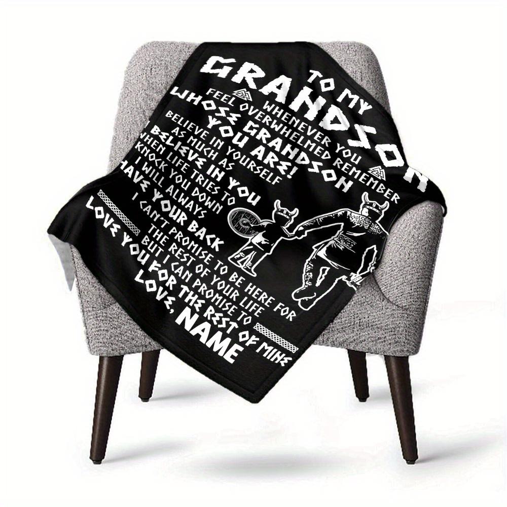 To My Grandson Whenever You Feel Overwhelmed Remember Whose Grandson You Are Home Blankets Comfortable Soft Lightweight Multiseasonal Blanket For