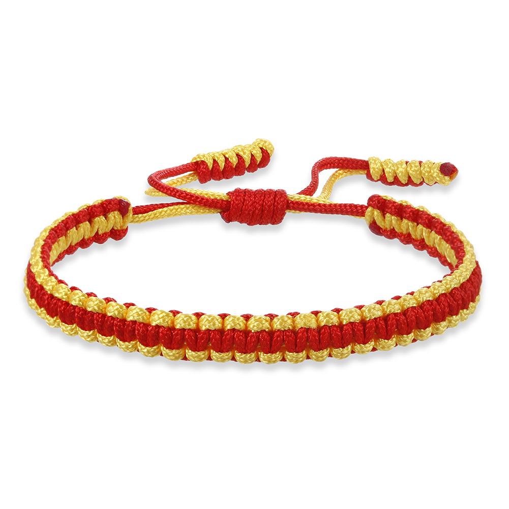 Multicolor Handmade Woven Nylon Rope Bracelet Mixed Color Knitted Chain Bangles For Men Women Adjustable Friendship Yoga Jewelry