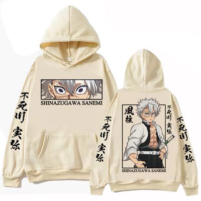 Anime Demon Slayer Shinazugawa Sanemi Mikina Harajuku Hip Hop Pulovr Topy Mikina Dárek